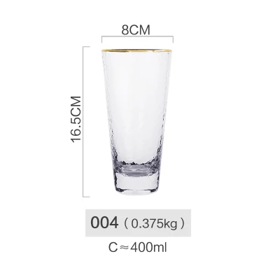 Японская утолщенная стеклянная чашка для воды кофейные кружки термостойкие виски вино водка молоко пиво сок чашки для дома для отеля для бара поставщик - Цвет: 004