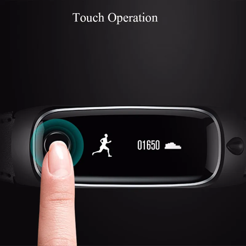Eiison Smart Talkband Smart Bracelet Fitness Tracker Pedometer Touch Screen with