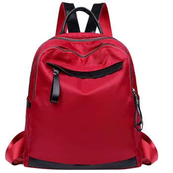 

Women Backpacks 2020 New Fashion Women's Simple Oxford Zipper Backpacks Female Large Capacity Backpack Travel School Bag #Zer