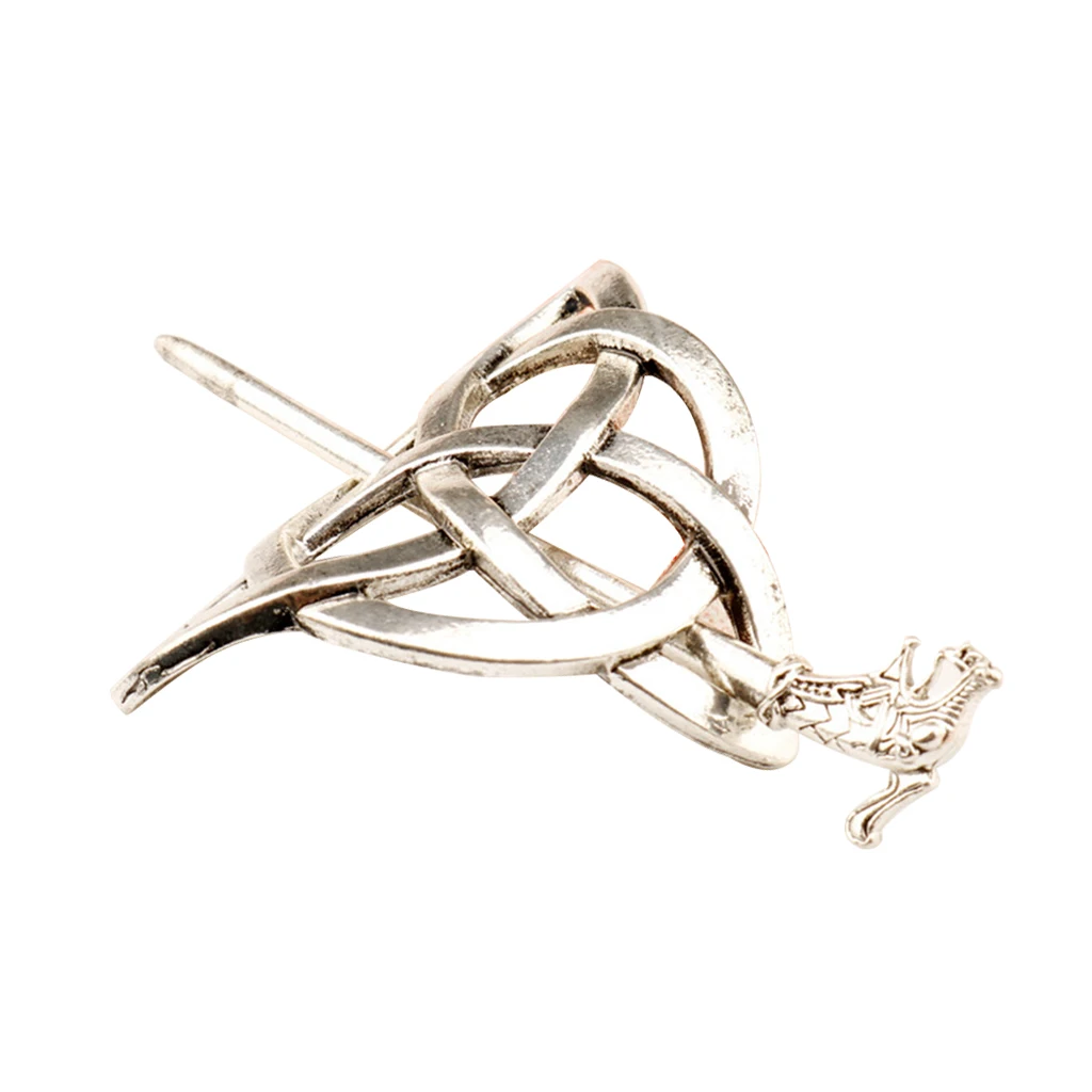 Vintage Metal Alloy Viking Norse Hairpins Gothic Dragon Hair Stick Slide Pin Barrette Hair Accessories Headdress