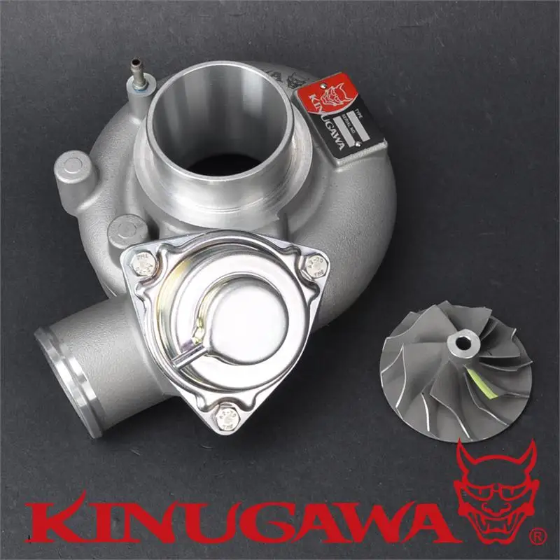

Kinugawa Turbo Compressor Kit 2.4" Inlet Cover w/ Blow Off Valve & Cast Wheel for TD05 TD06 18G