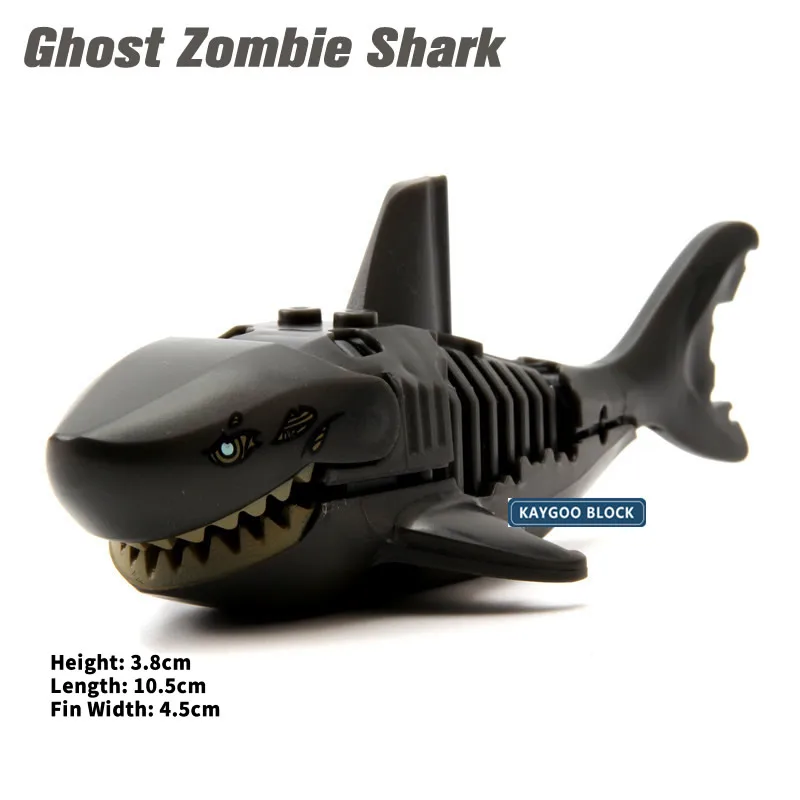 Kaygoo Ghost Zombie Shark Одиночная Пираты Карибы Строительные кирпичи фигурки Кирпичи Детские игрушки PG1008 pg1042