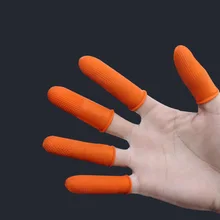 100 шт./упак. латексная резиновая детская кроватка противоскользящая антистатическая Защита для пальцев с порошком для сопряжения тату экзамена заводское использование