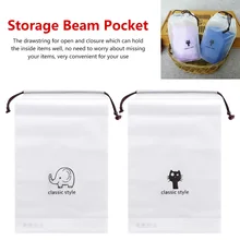Travel Storage Travel Pouch Bags 2Styles New Fashion Drawstring Swimming Bags Transparent Clothes Bag Sports