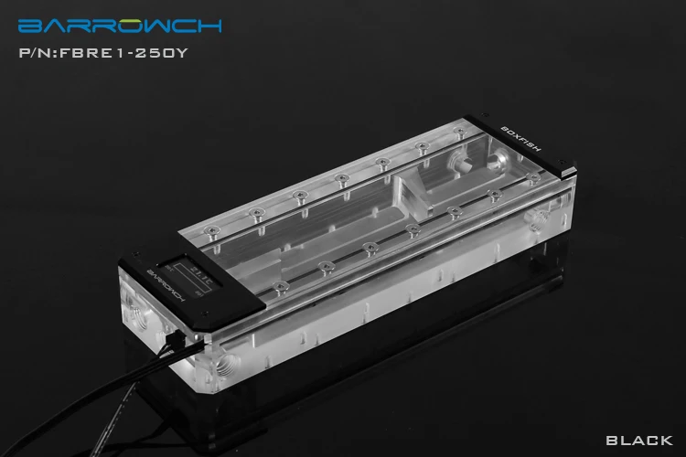 Barrowch Boxfish серия акриловый квадратный резервуар+ цифровой OLED Дисплей термометр LRC2.0 5V 3PIN синхронизации 150/200/250 мм