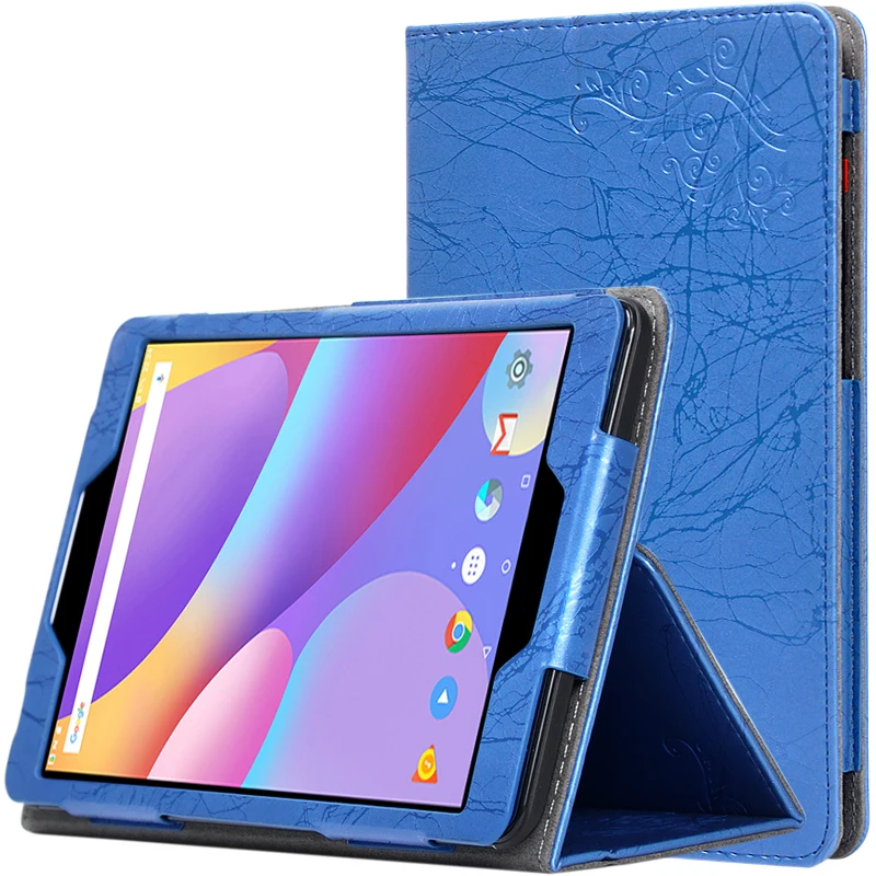 

Magnetic Cover for Chuwi Hi9 pro 8.4 Print Grain PU Leather Drop Resistance with Hand Holder Funda Tablet Case+Gif