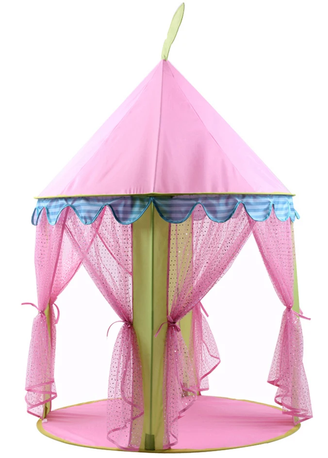 Палатка-детская-для-дома-Складная-Большая-розовая-Домик-принцессы-для-океана-бассейна-игровая-ткань-складная-подарок-для-студента-2020
