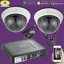 Золотой безопасности 2000TVL 4CH CCTV 1080N DVR Камера Системы, видеонаблюдения Водонепроницаемый 720 P AHD Камера, Ночное видение