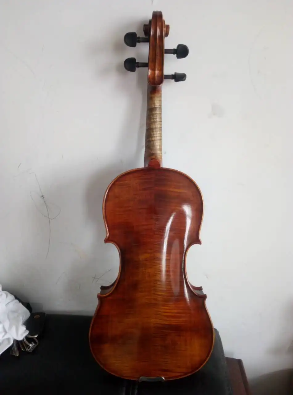 

Best 4/4 Violin flamed maple Guarneri model 100 years seasoned spruce top