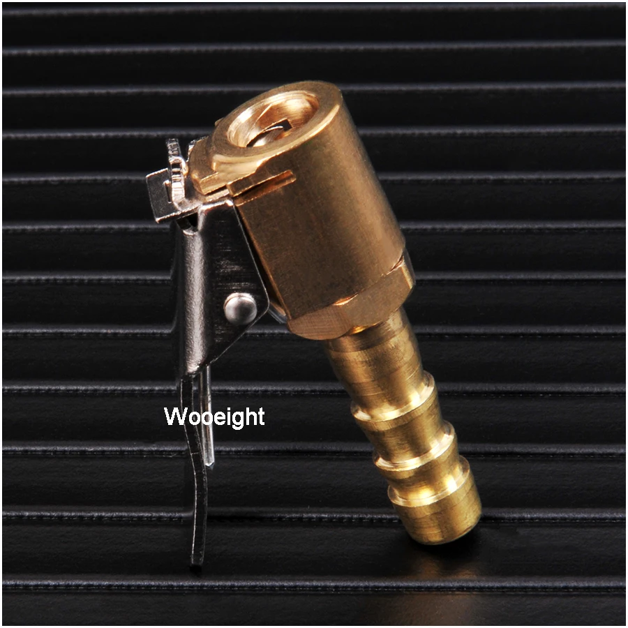 1PC 8mm Car Auto Brass Wheel Tire Air Chuck Inflator Pump Valve Clip Clamp Connector Adapter Tire Valve Inflator Chuck Lengthen (4)