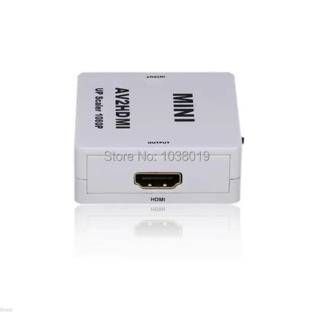 RCA AV HDMI Лучшая цена бесплатная доставка адаптер преобразователя Mini Composite CVBS к AV2HDMI