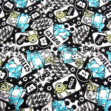 140*50 см 1 шт., ткань с монстрами, хлопок, ткань с принтом монстров, ткань для шитья, домашний текстиль, одежда для детей