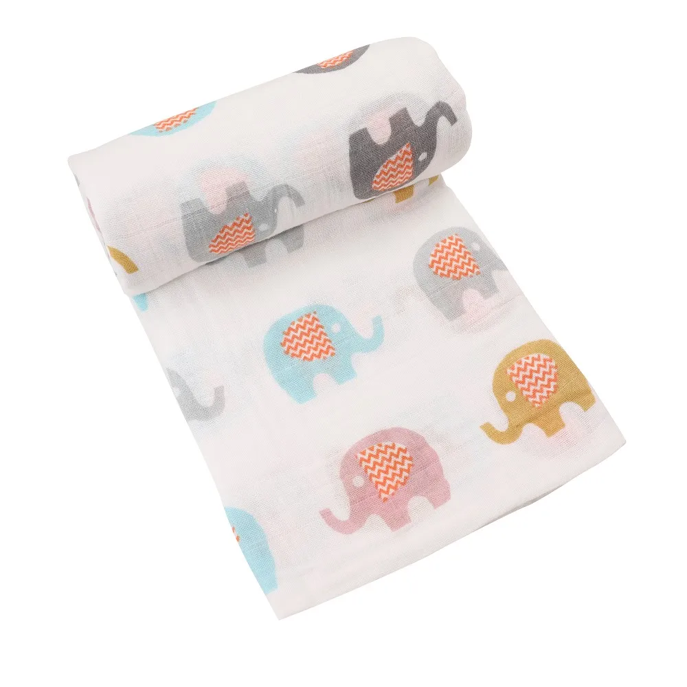 SMA0018 Muselina algodón bebé Swaddles suave recién nacido mantas de baño de gasa para bebé saco de dormir funda para cochecito - Цвет: SMA0018