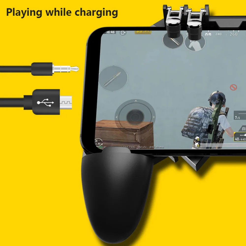  Mobile Phone Game Controller Turnover Button Gamepad for PUBG Game Console for IOS/ Android smartph