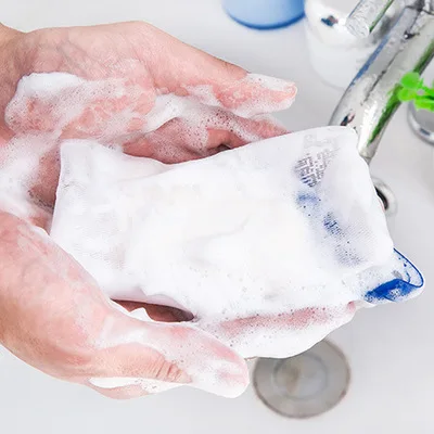 

1PC Face Clean Tool Cleanser Foam Maker Bag Bubble Foam Net Bathroom Products