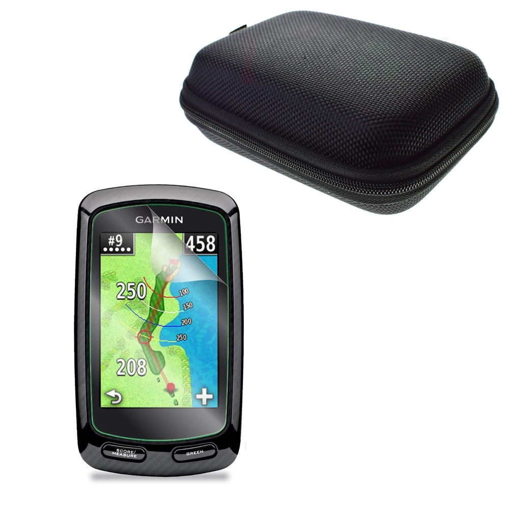 

Anti-Shock Portable Protect Case Bag + Clear LCD PET Film Anti-Scratch Screen Protector for Handheld Garmin Approach G6 Golf GPS