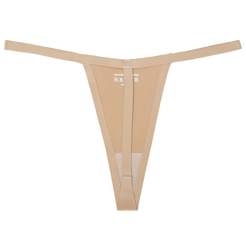 Gumprun Seamless Sexy Panties Plus Size Underwear Women Solid Color Low Waist Lingerie Cotton Thong Women panties Cozy Thong