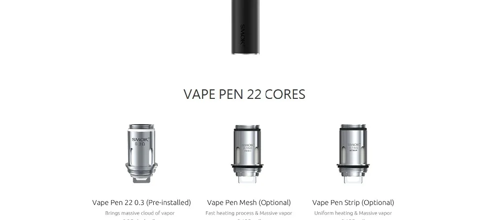 Original Electronic Cigarette Smok Vape Pen 22 Kit Built-in 1650mah Vape Pen 22 Tank 0.3 ohm E Cigarettes VS ego aio Vaporizer (14)