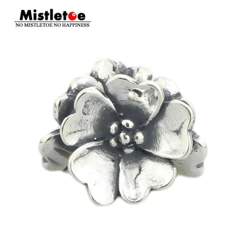 

Mistletoe Genuine 925 Sterling Silver Apple Blossom Charm Beads Fit European Troll 3 mm Bracelet & Necklace Jewelry