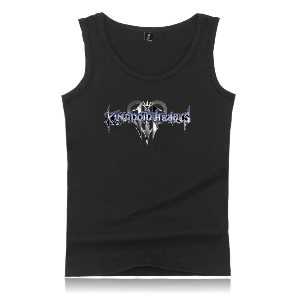 Мужская дышащая спортивная рубашка Kingdom heart Облегающая майка для бега и фитнеса