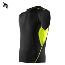 Быстросохнущие мужские футболки для бега, компрессионные колготки, Спортивная майка на бретельках, спортивные майки, спортивная одежда