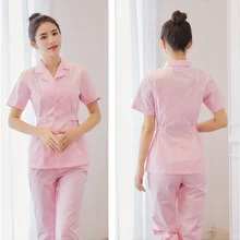 Новые женские медицинские лабораторные пальто, качественная униформа для доктора медсестры, больничные скрабы для кормления, комбинезоны с коротким рукавом, фармист, рабочая одежда