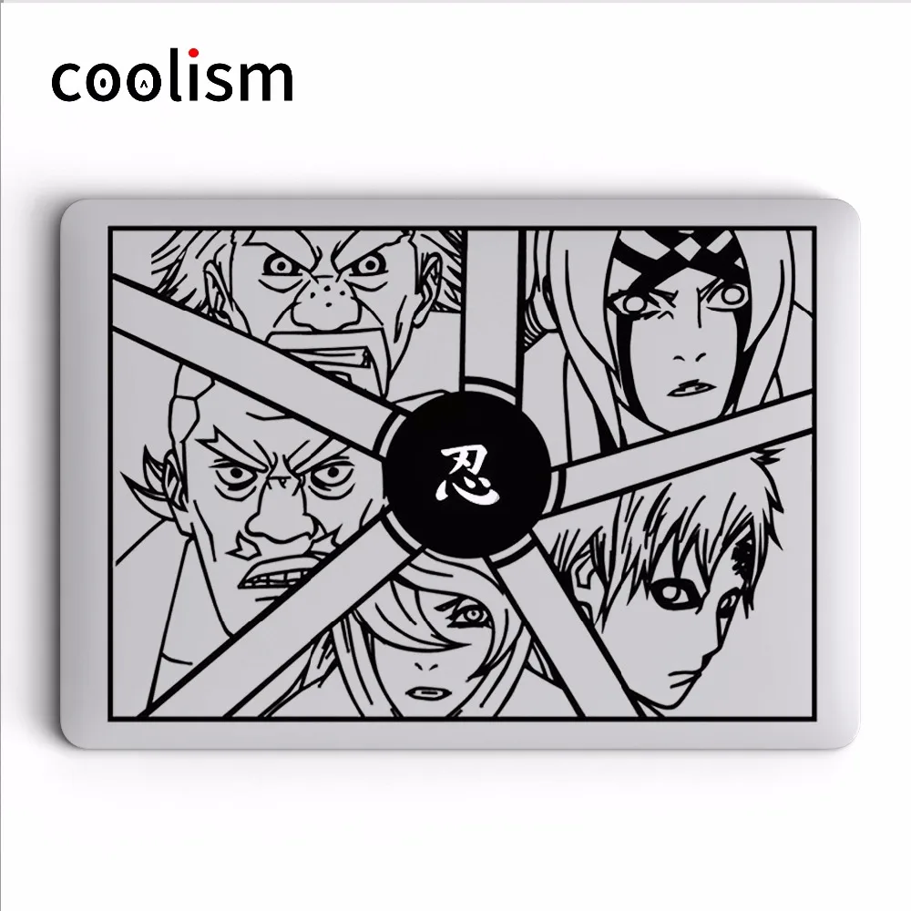 Naruto 5 Kage Comics Vinyl Laptop Decal for Apple MacBook Air 13 Sticker Pro Retina 11 12 15 inch Mac HP Dell Acer Mi book Skin