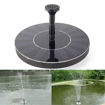 

Circular Solar Water Pump Floating Panel Garden Plants Watering Power Fountain Pool Automatical for Fountains Waterfall 10V 1.5W