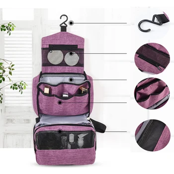 

Waterproof Travel Cosmetic Makeup Toiletry Case Organizer Storage Hanging Bag