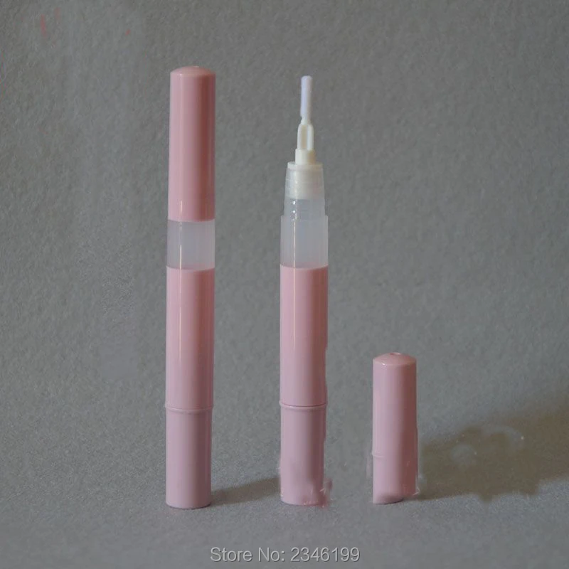 3ML DIY Lip Gloss Bottle, Empty LIp Balm Bottle, Pink/White Plastic