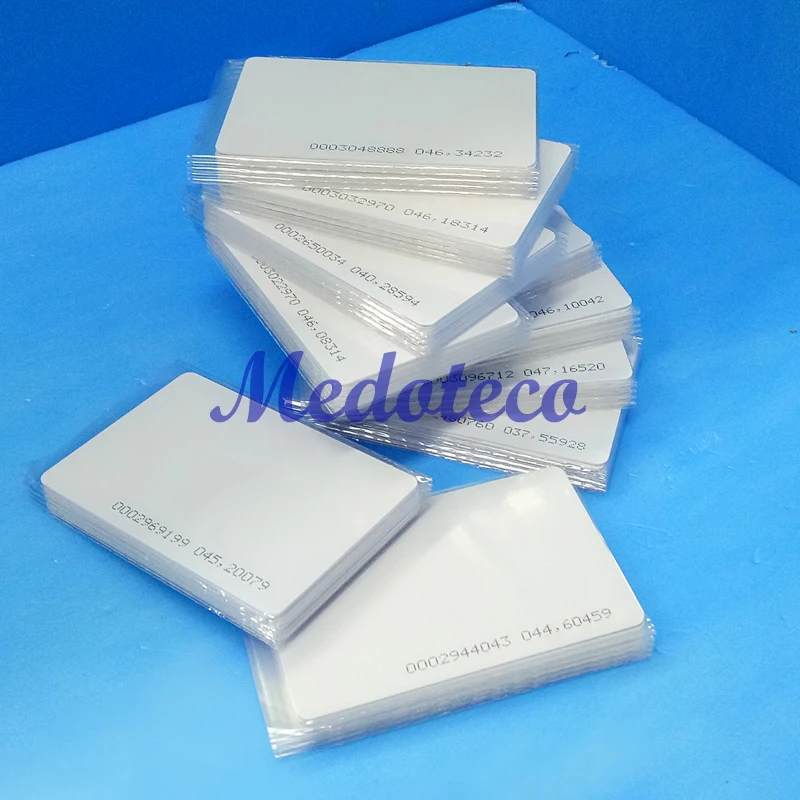 100 шт. 0,8 мм 125 кГц rfid карты TK4100 чип ключ Читайте только доступ rfid тонкие карты для Система контроля доступа ключ только в том случае