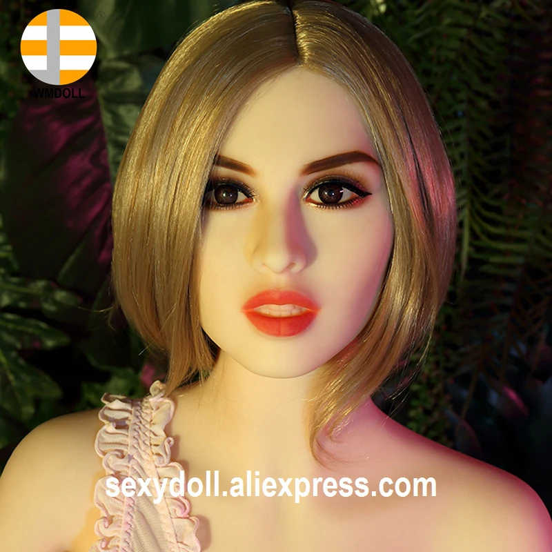 WMDOLL Новинка 108 # TPE Силиконовая секс кукла голова Реалистичная любовь сексуальная