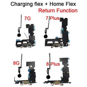 

Solve Return Functon for iPhone 7 8 Plus Home Button Flex with USB Charging Dock Charger Port Flex Cable