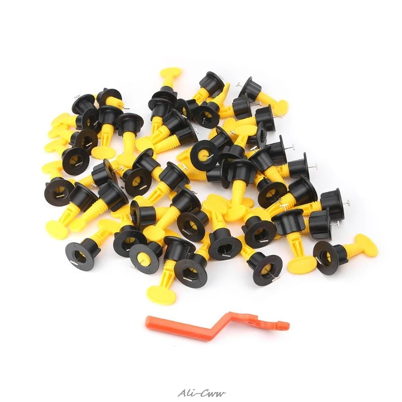 

1set Floor Wall Tile Leveler Plastic Clip Adjustable Locator Spacers Level Wedge