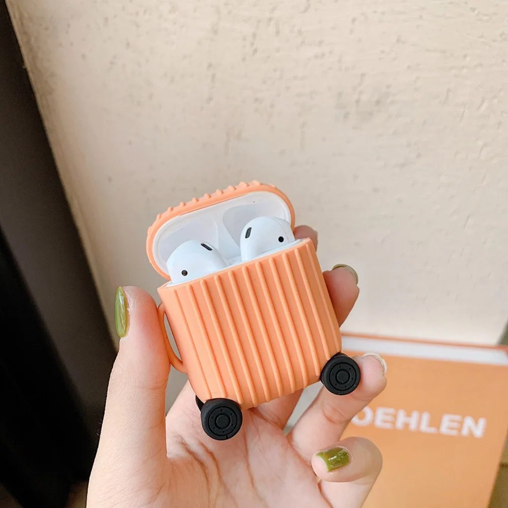 Чехол для беспроводных Bluetooth наушников Airpods 2 силиконовый чехол Air Pods защита