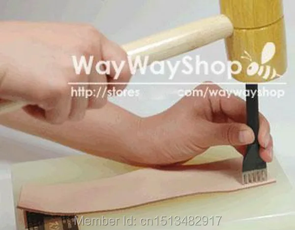 Один набор долот удары, со шнуровкой, для 1, 2, 4, 6, отверстие кожаный инструменты crafttool