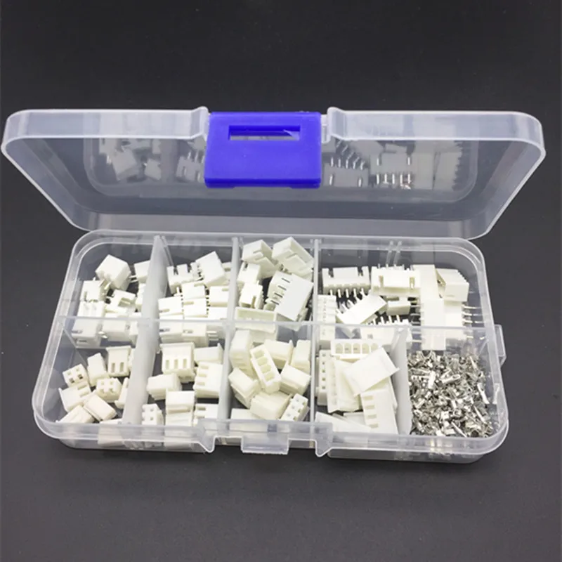 

230pcs XH2.54 2p 3p 4p 5 pin 2.54mm Pitch Terminal Kit / Housing / Pin Header JST Connector Wire Connectors Adaptor XH Kits TJC3