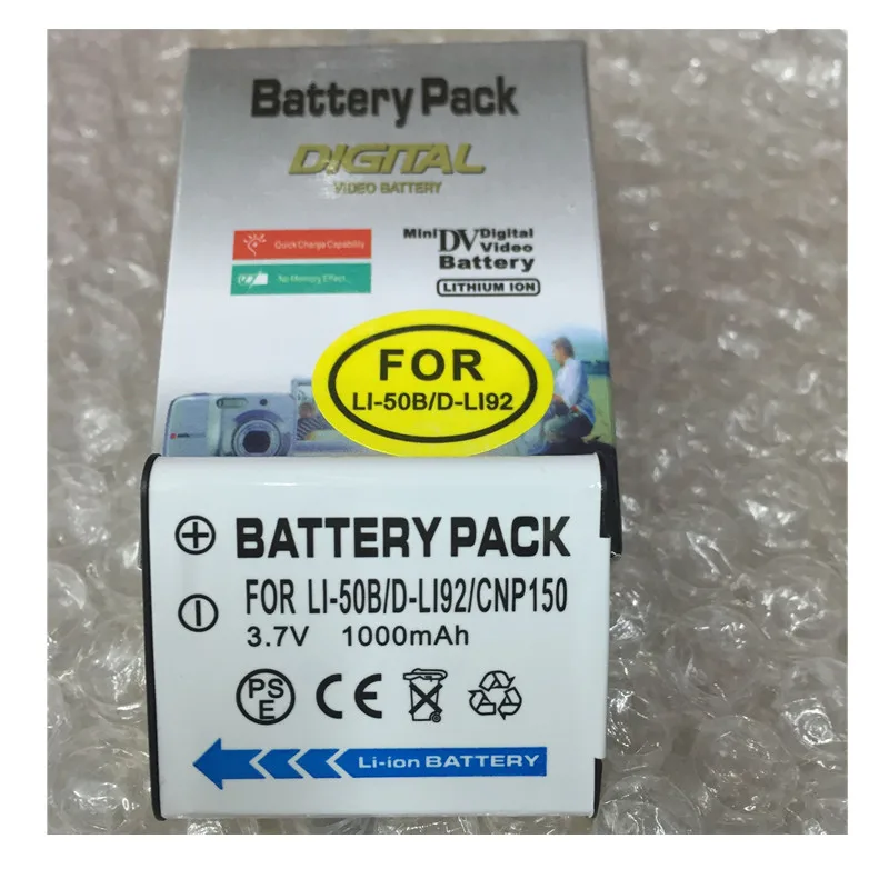 LI50B lithium battery LI 50B Digital camera battery For Olympus MJU
