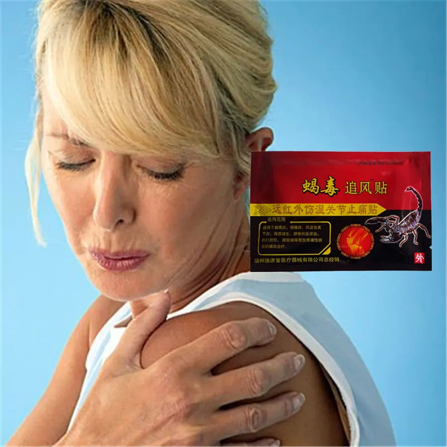 

80PCS Chinese herbal medicine Meridians Scorpion Venom Patch Plaster Assist treatment for Cervical Rheumatism Arthritis Joint Pa