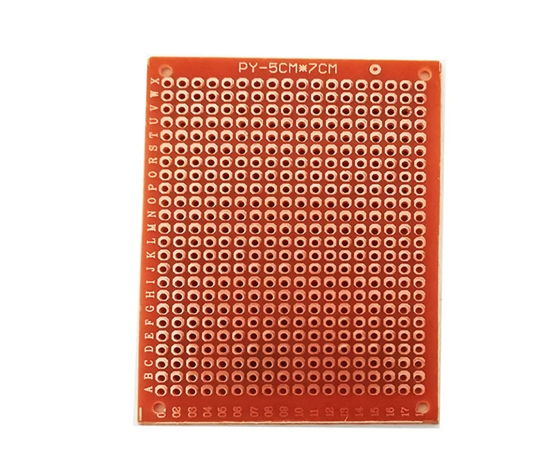 

10pcs 5*7CM PCB Prototype Paper Copper PCB Universal Experiment Matrix Circuit Board 5x7CM Bakelite HB Peg Board 1.2mm thick PCB
