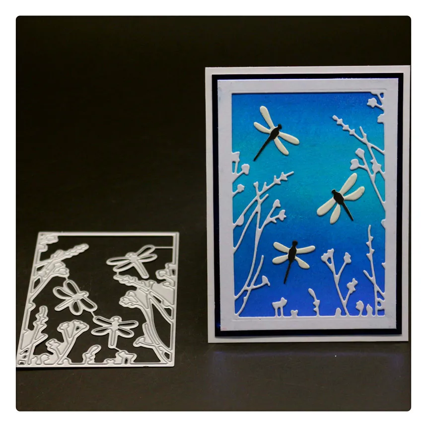 Yinise Metal Cutting Dies For Scrapbooking Stencils Dragonfly Cover Diy