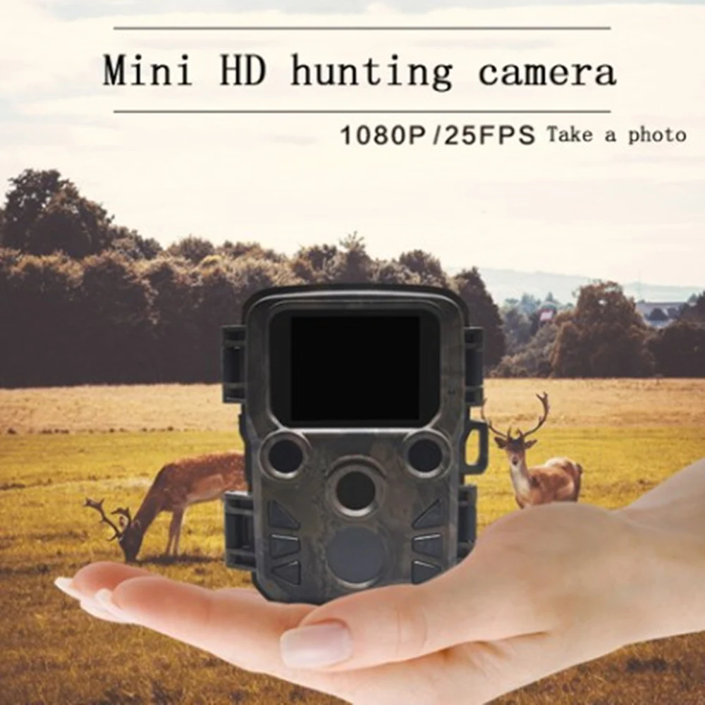 

Mini Hunting Camera Trap Game Wildlife Scouting 12MP 1080P Trail Photo Camera Nihgt Vision Video Waterproof Recorder Wild Camer