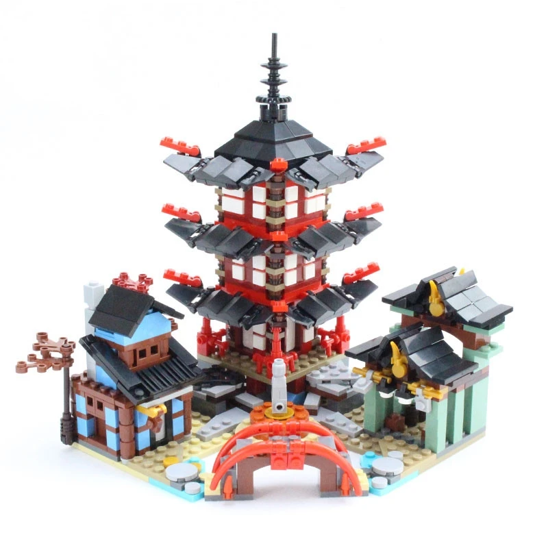 

Ninja Temple of Airjitzu Smaller Version 800 pcs Blocks Set Compatible with Toys for Kids Building