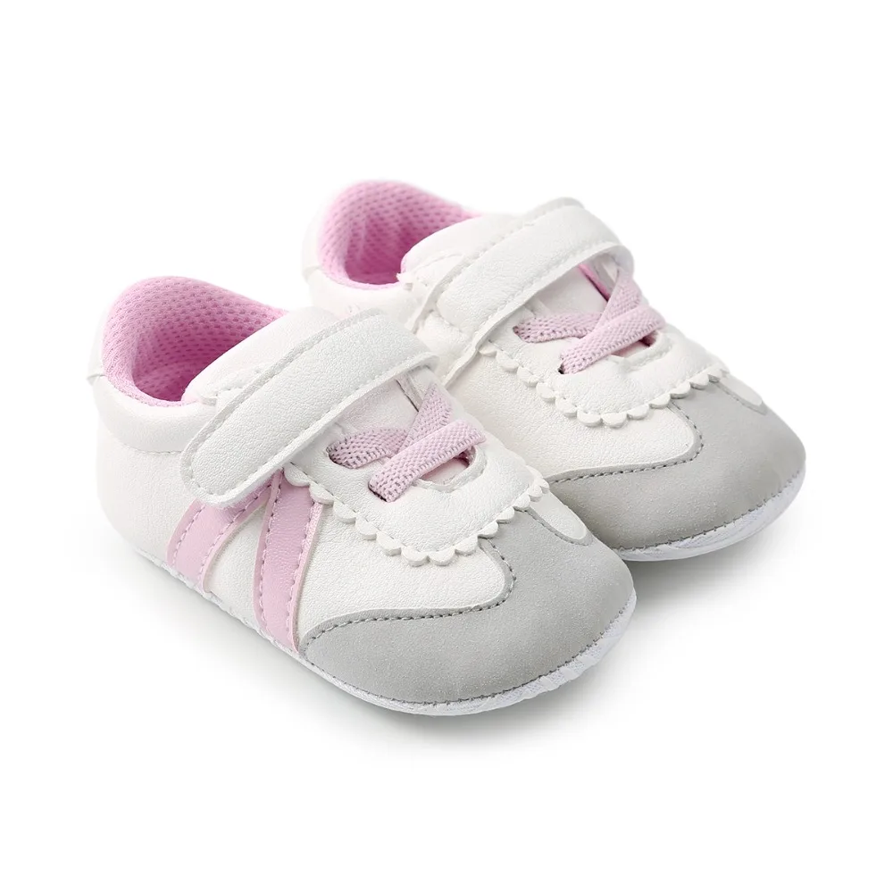Новые модные детские мокасины из искусственной кожи малышей Первый Уокер на мягкой подошве Детские тапки новорожденных обувь для
