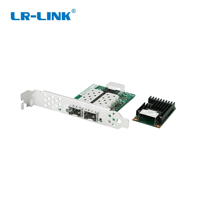LR-LINK 2203PF-2SFP Dual-port Mini PCI-e fiber adapter Intel I350 Gigabit optical Network Interface Card(2xsfp)