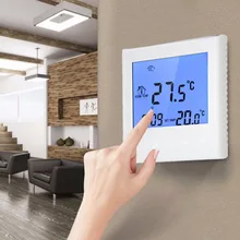 Wifi Термостат Электрическое отопление термостат с сенсорным экраном Smart программируемый температура контроллер ЖК дисплей 16A