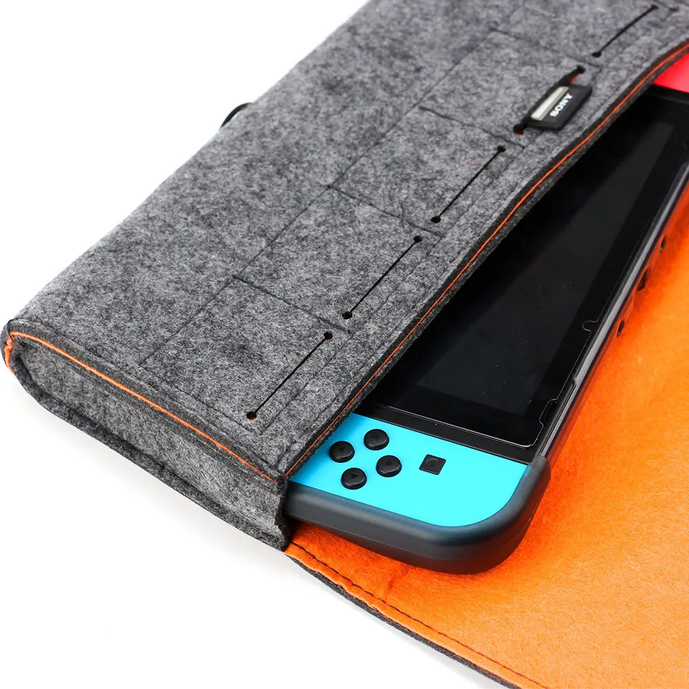 Storage Bag for Nintendos Switch Portable Soft Case Carrying Travel Bag for Nintend NS Switch Protective Game Console Felt Pouch (7)