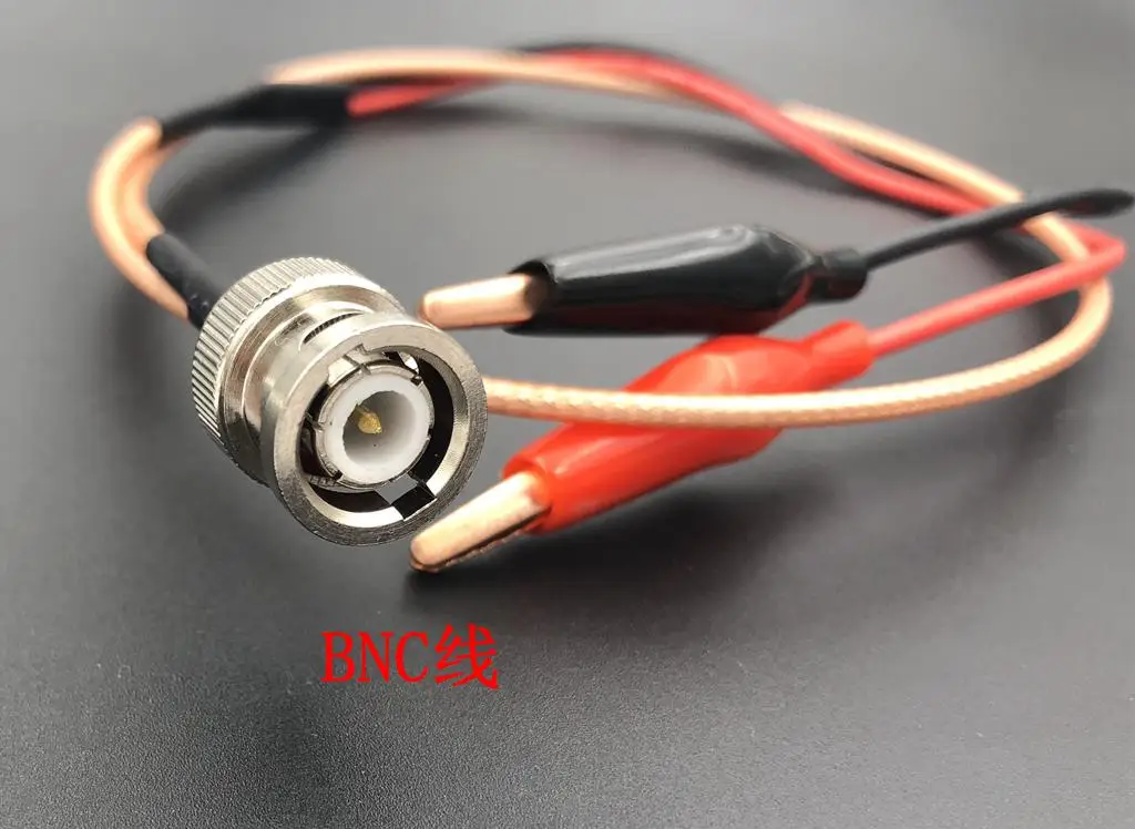 

RF BNC Turn Red and Black Alligator Clip Line Test Line RG316 Line 60cm Silicone Line Copper Alligator Clip