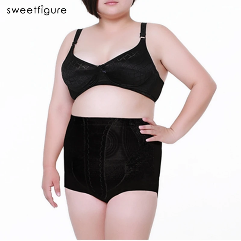 honeylove shapewear SWEETFIGURE High Waist Plus Big Size Women's Tummy Control Panties Briefs Slimming Stretching Underwear Belly Slim Shapewear best body shaper Shapewear