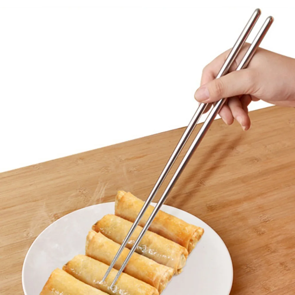 Buy 1 Pair 36cm Extra Long Chopsticks Stainless Steel